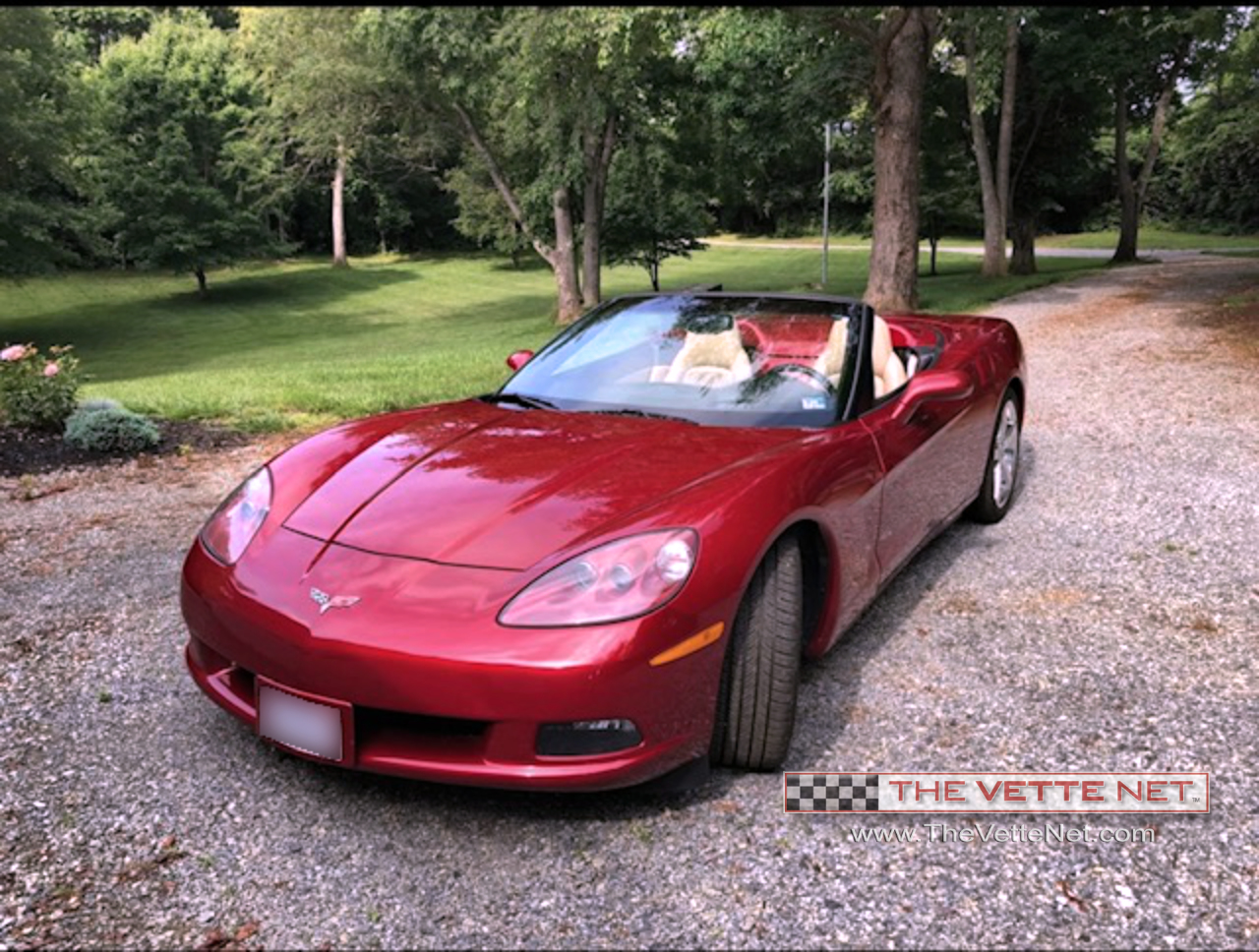 2008 Corvette Convertible Crystal Red Metallic