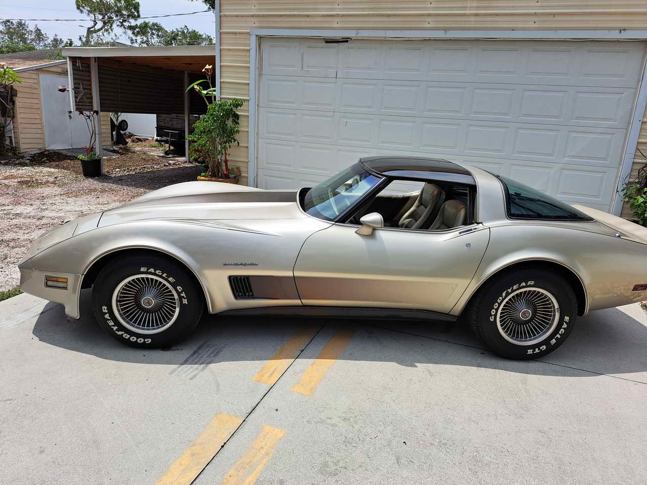 1982 Corvette Coupe Silver-Beige