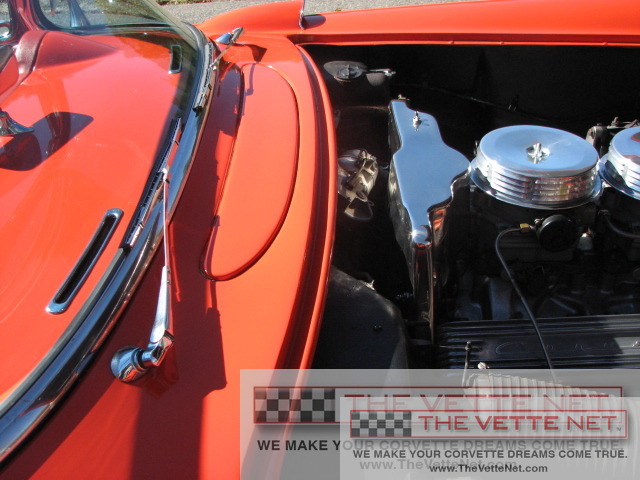1957 Corvette Convertible Venetian red