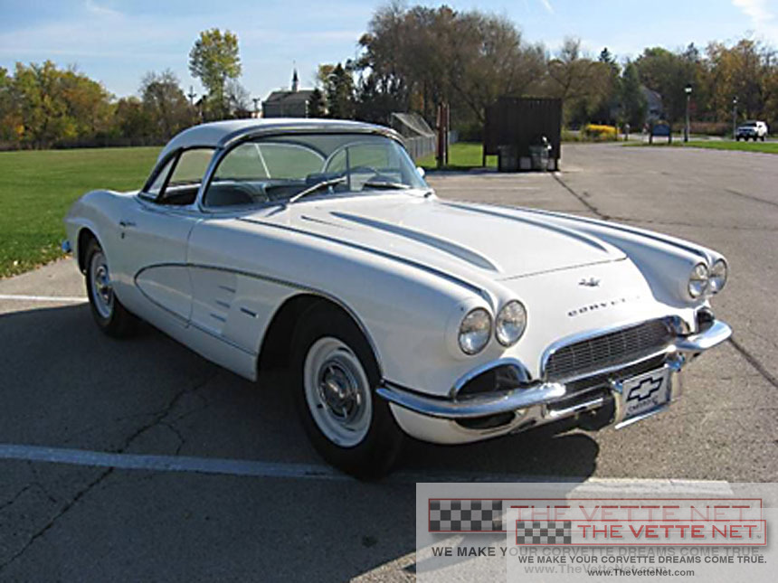 1961 Corvette Convertible Ermine White