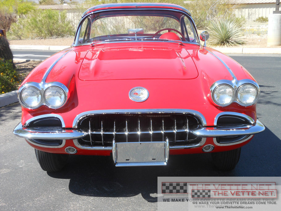 1960 Corvette Convertible Red/White cove