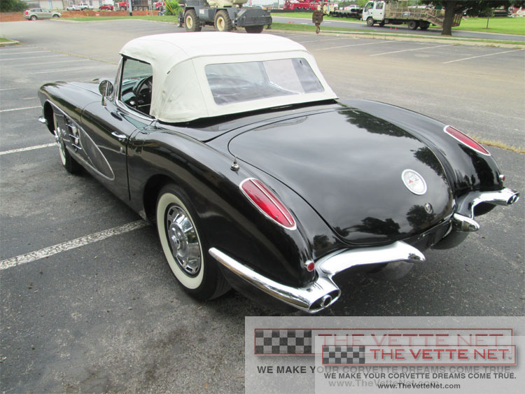 1959 Corvette Convertible Tuxedo Black