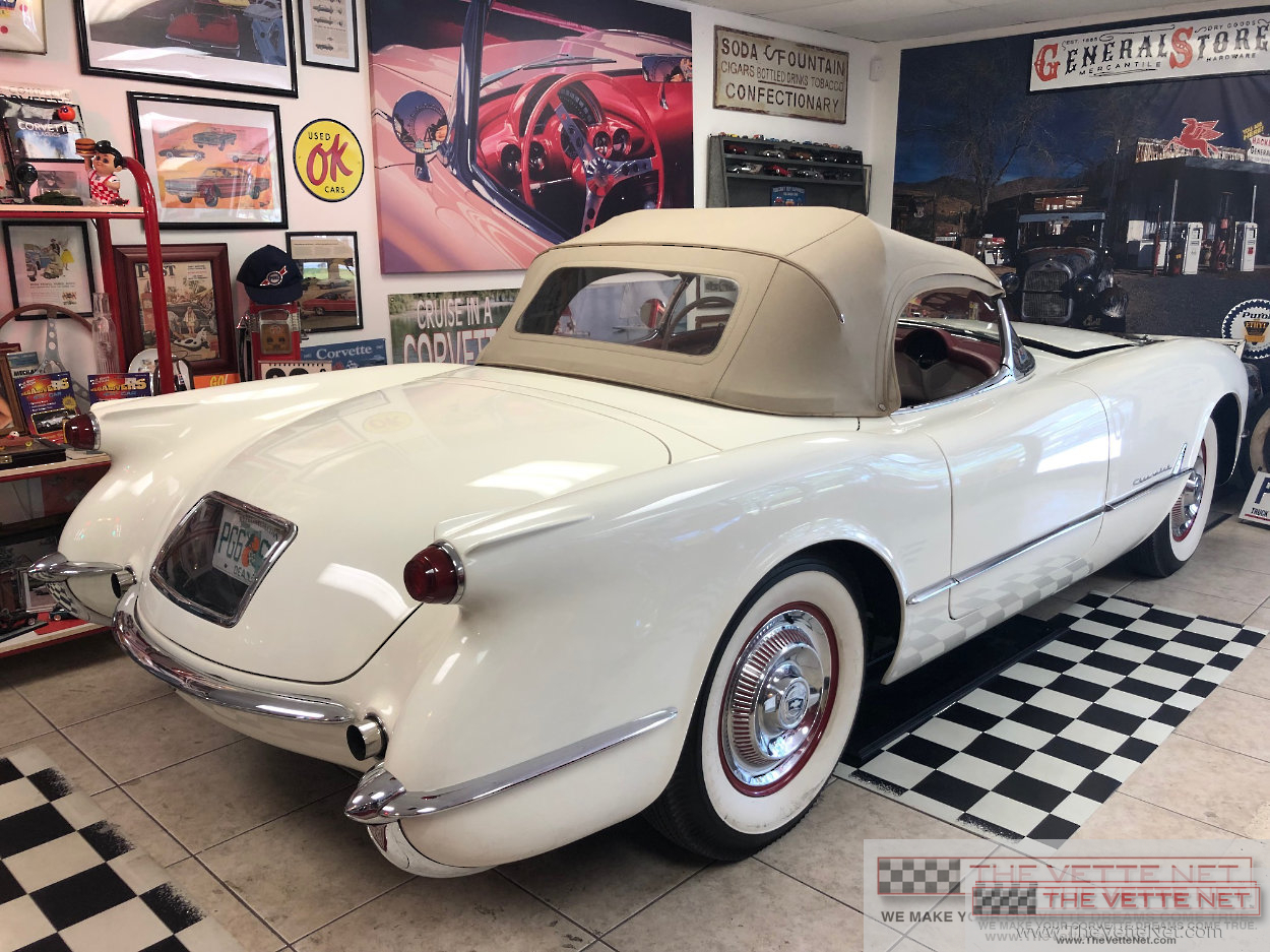 1954 Corvette Convertible Polo White