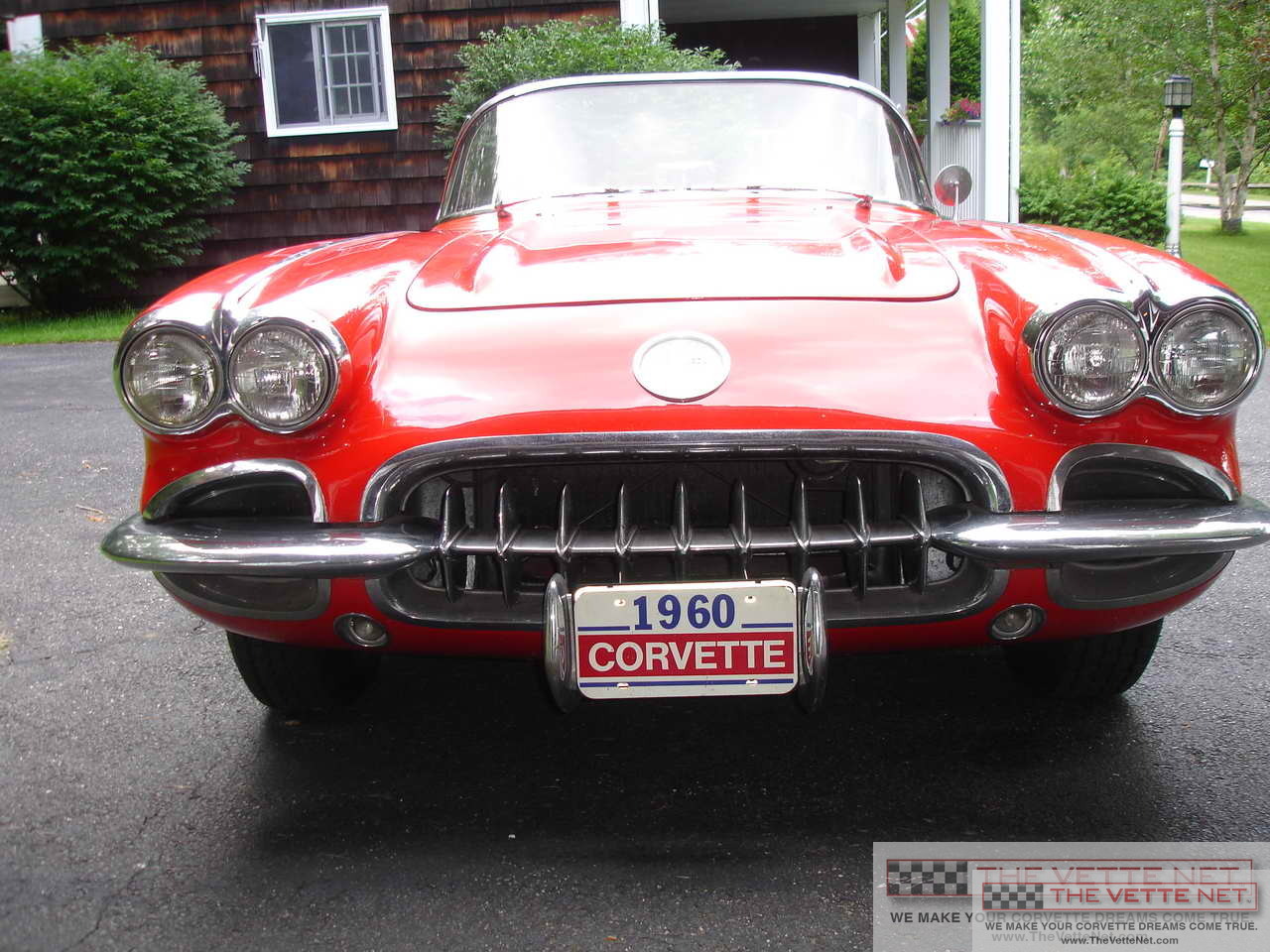 1960 Corvette Convertible Roman Red White Coves