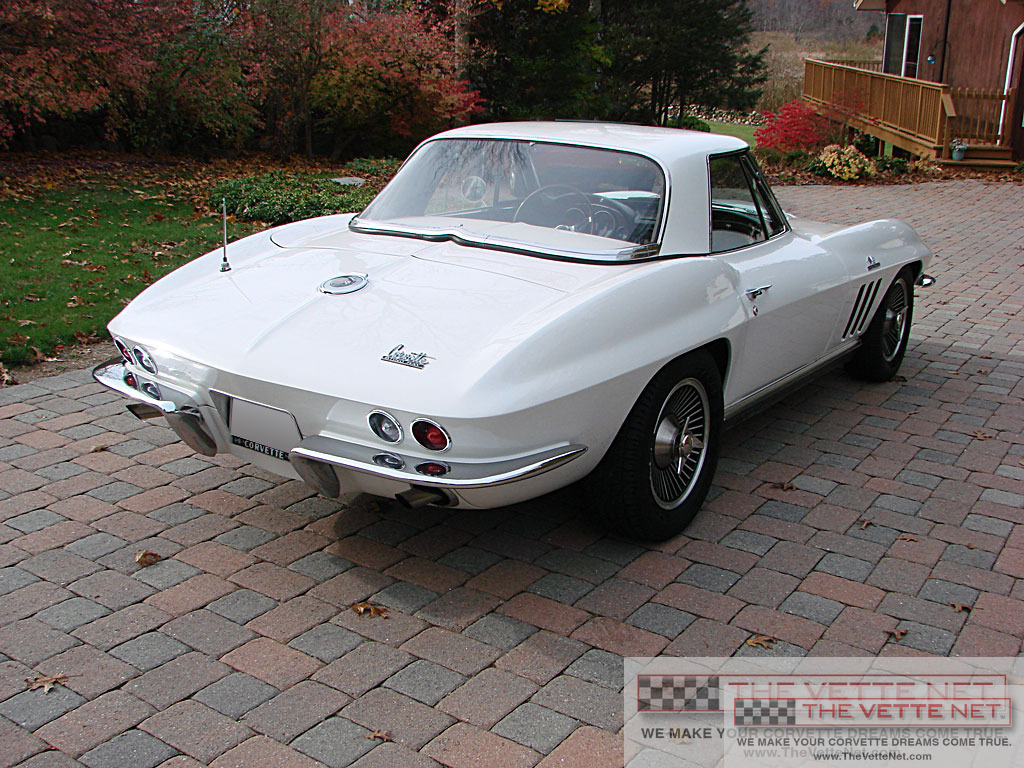 1966 Corvette Convertible White was Milano Maroon