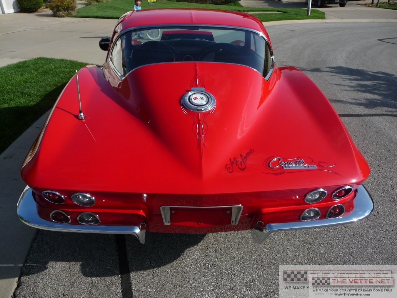 1965 Corvette Coupe Custom Red with Purple Ghost Flames