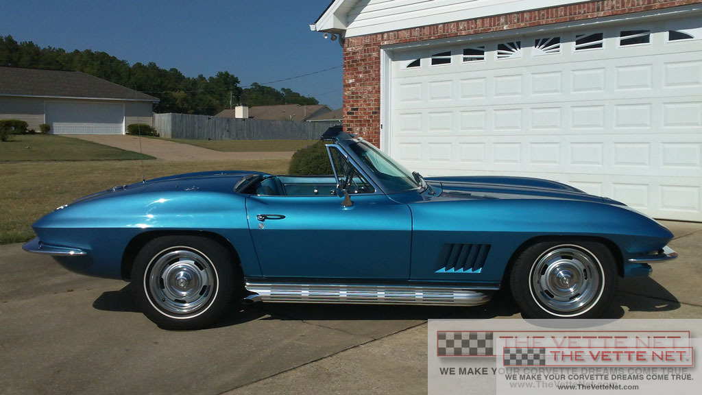 1967 Corvette Convertible Marina Blue