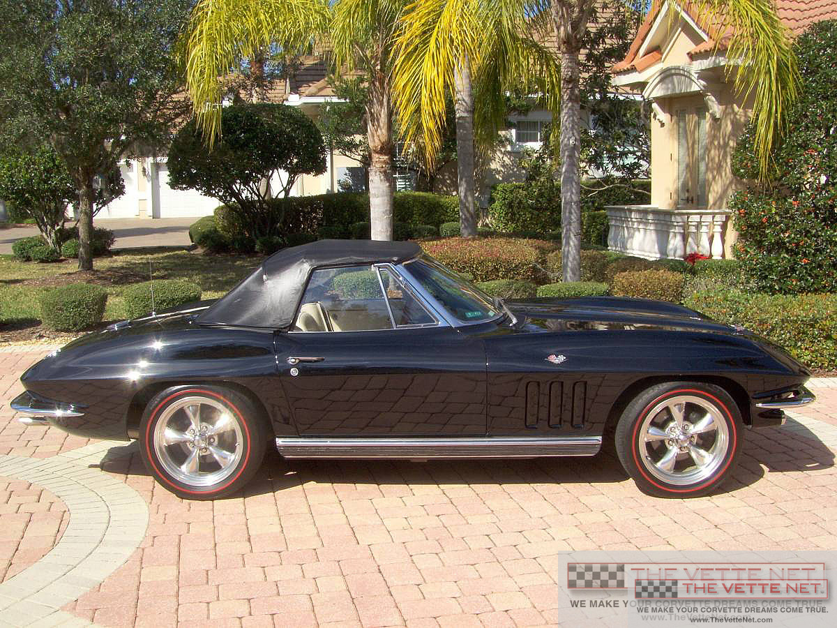 1966 Corvette Convertible Tuxedo Black