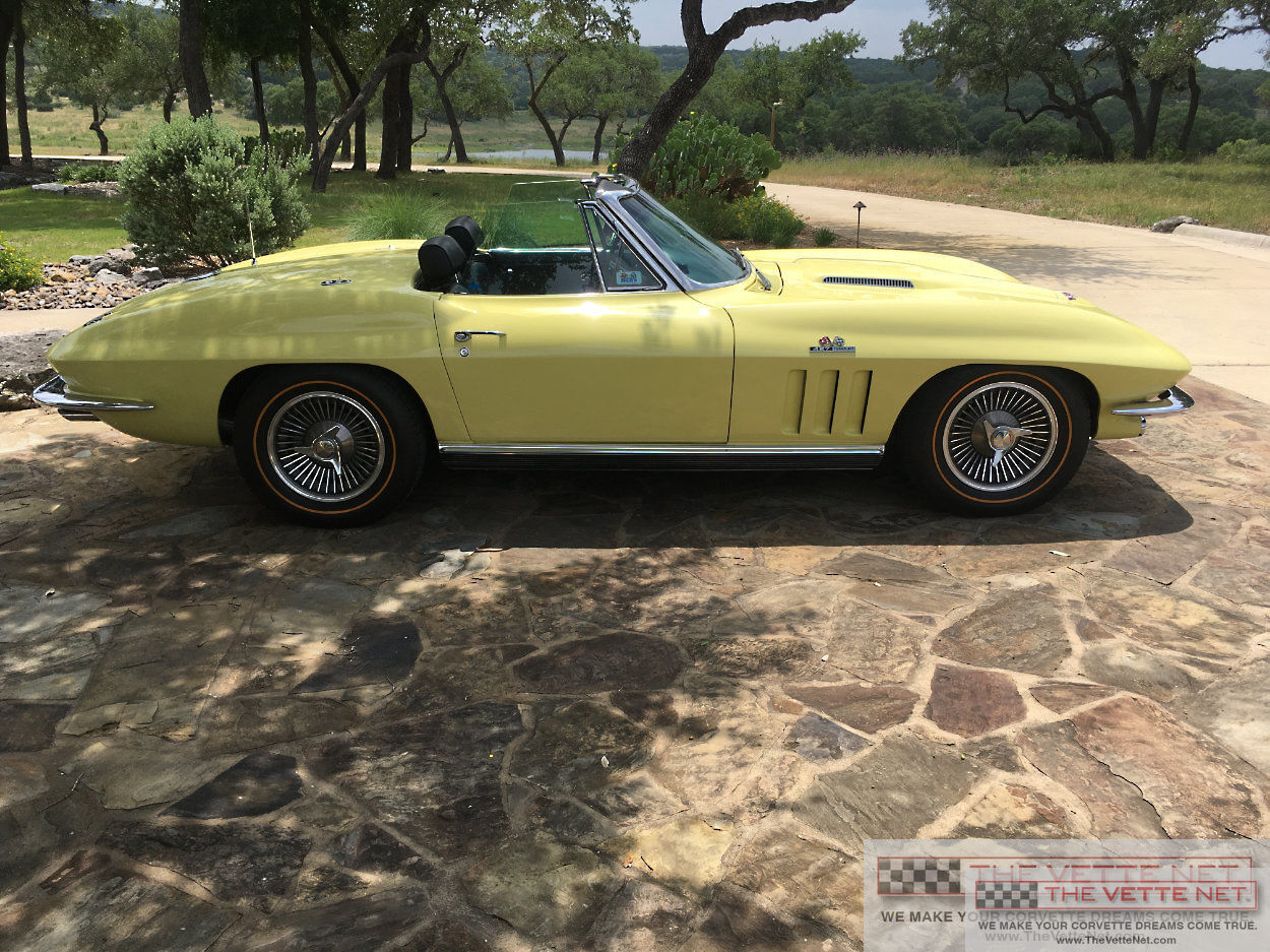 1966 Corvette Convertible Sunfire Yellow