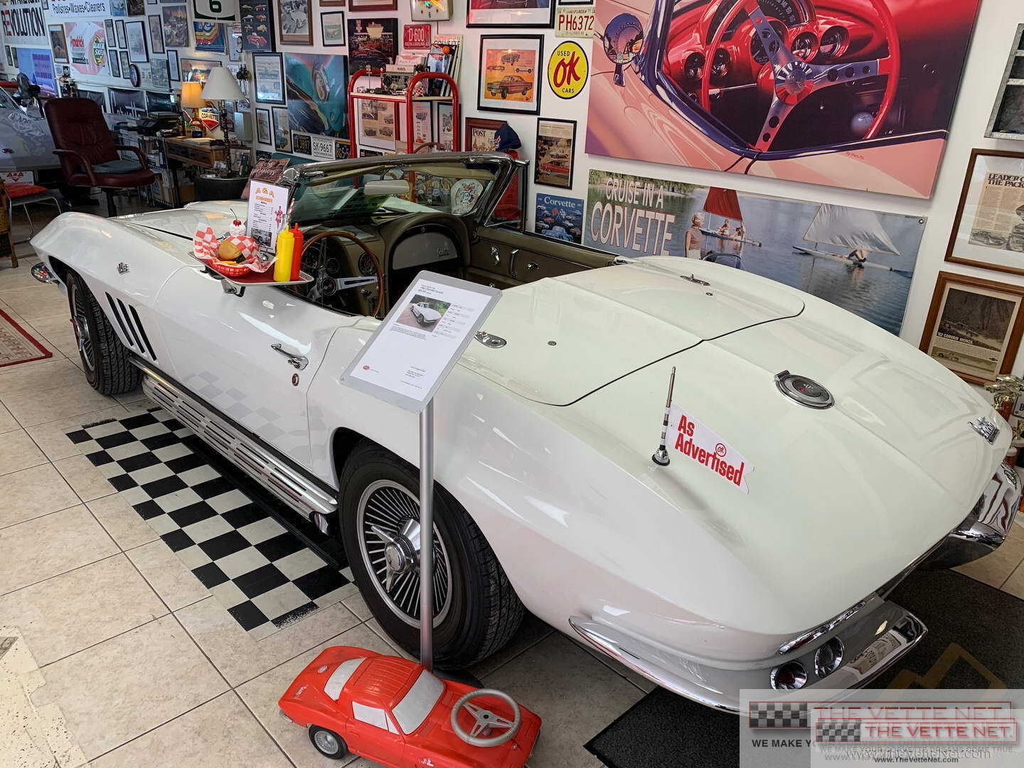 1966 Corvette Convertible Ermine White