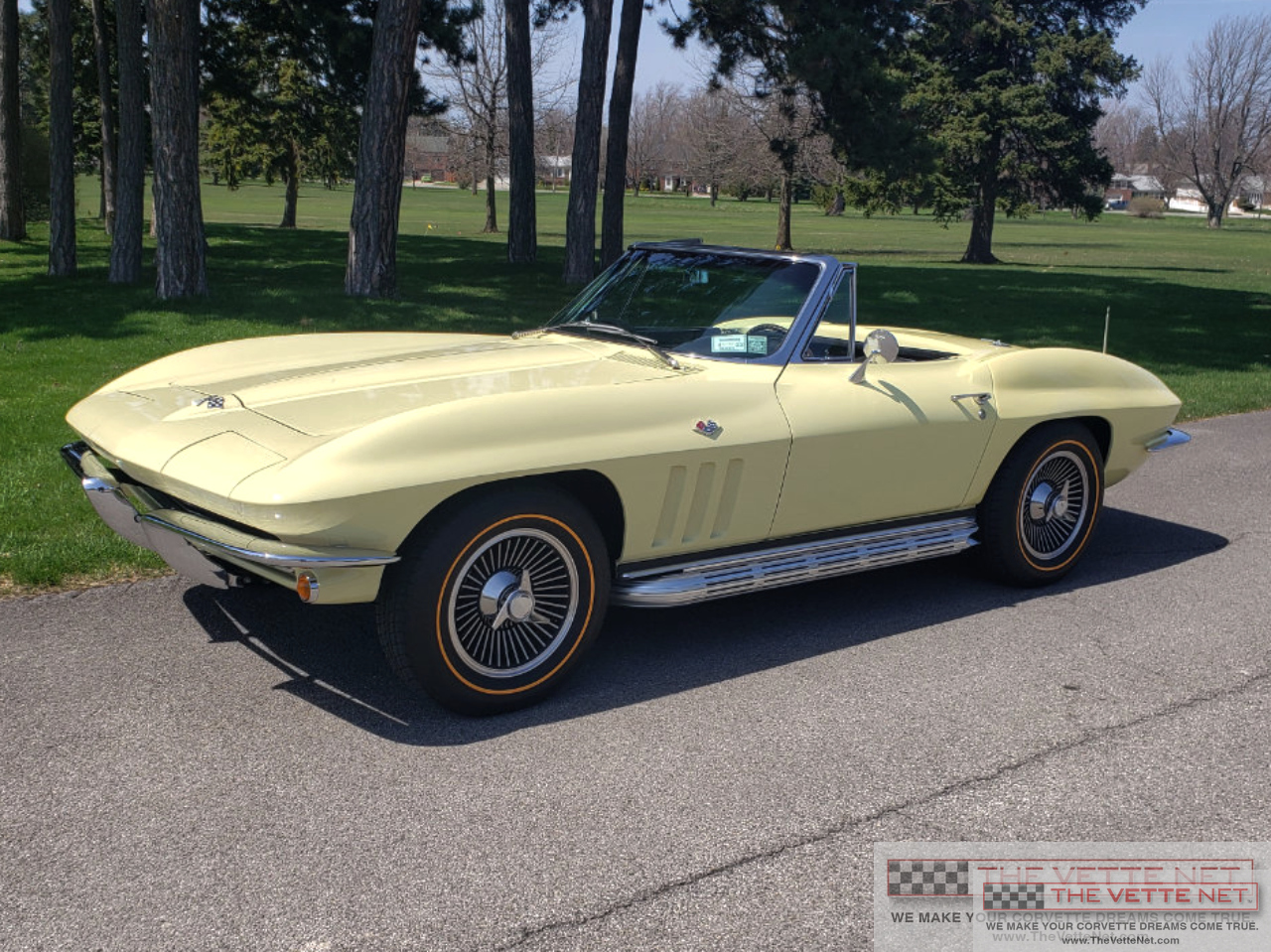 1965 Corvette Convertible Goldwood Yellow