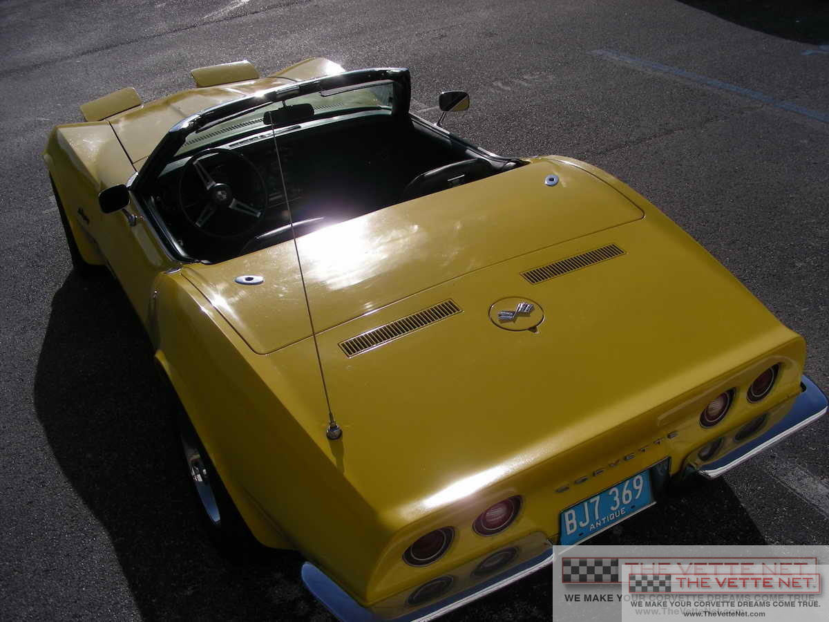 1972 Corvette Convertible Sunfire Yellow