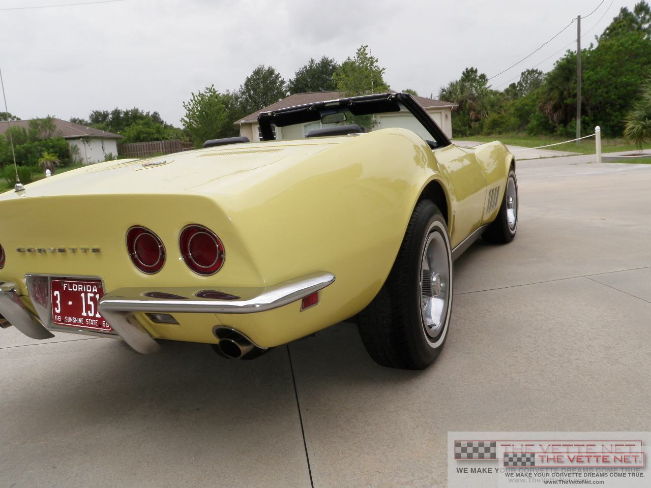 1968 Corvette Convertible Safari Yellow