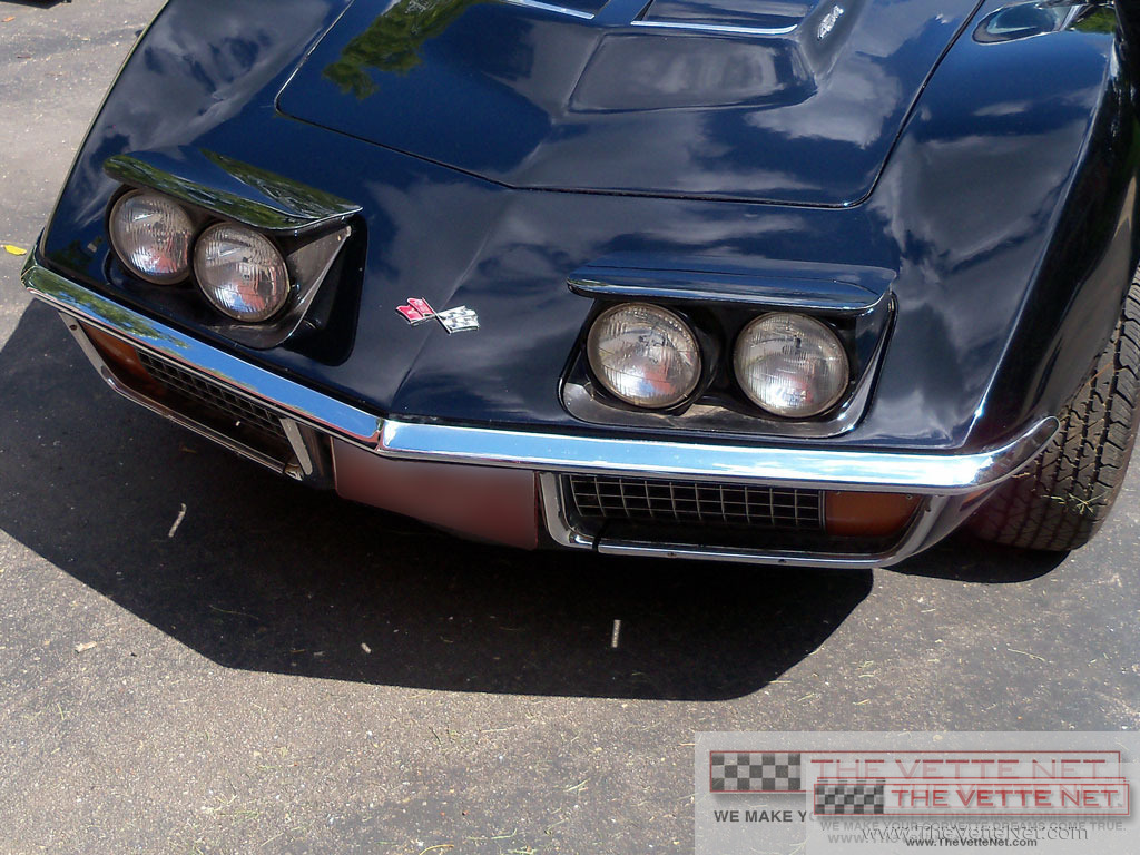 1972 Corvette T-Top Black was Steel Cities Gray