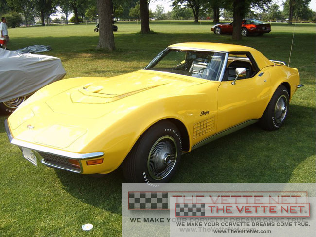 1972 Corvette Convertible Sunflower Yellow