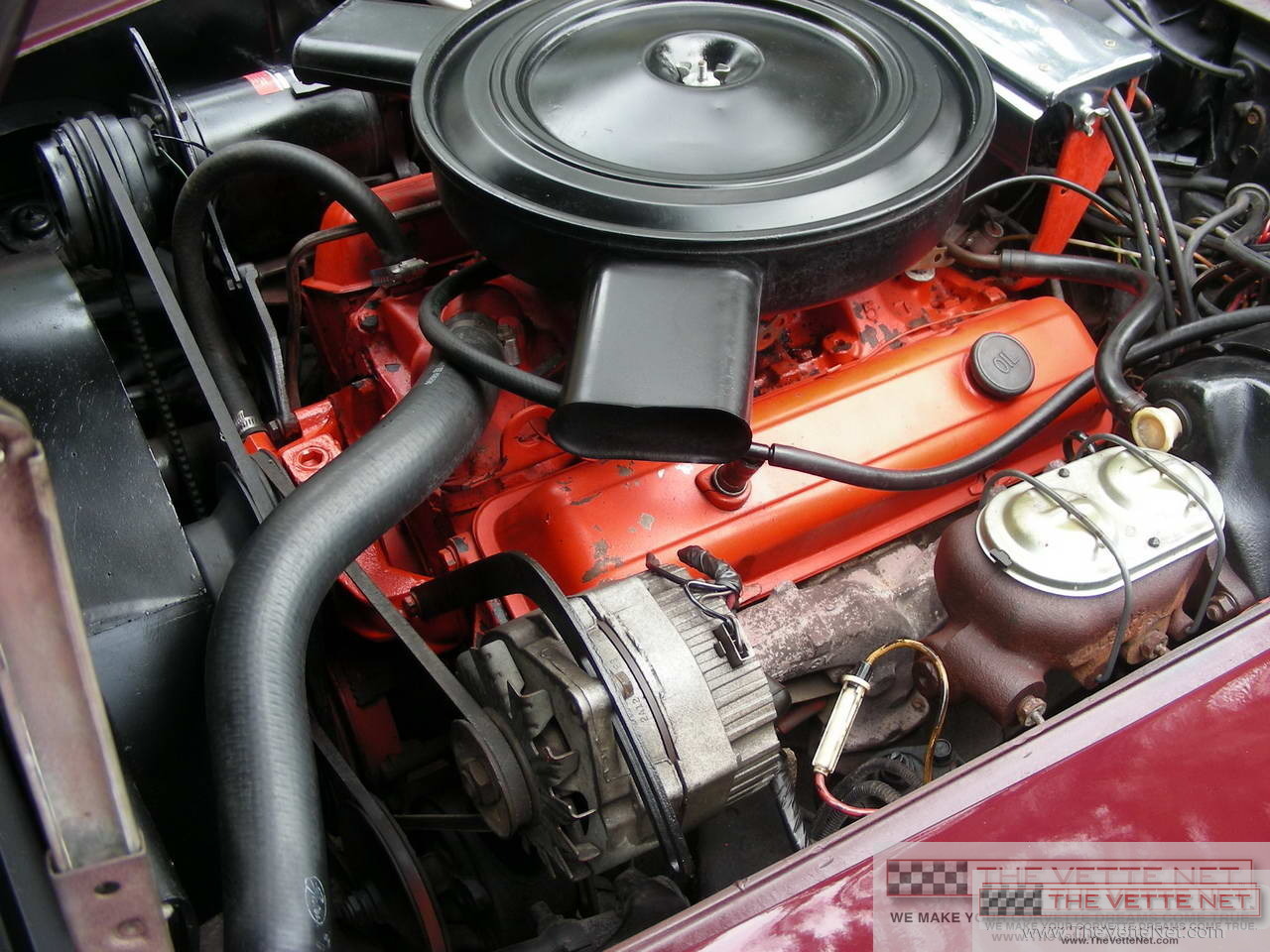 1972 Corvette T-Top Dark Red Metallic