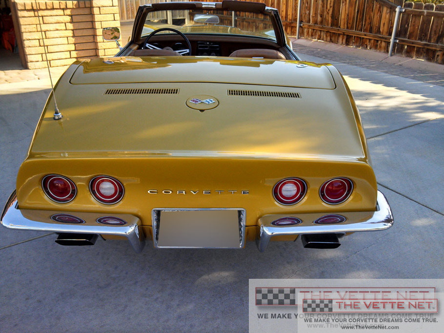 1971 Corvette Convertible War Bonnet Yellow