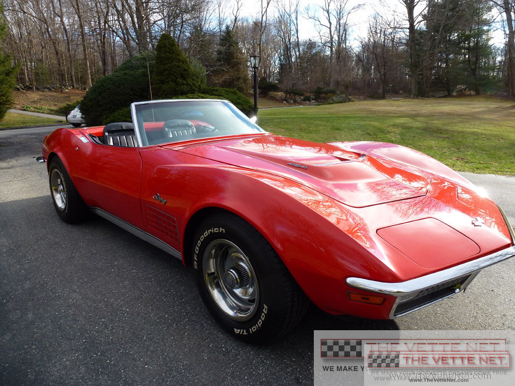 1970 Corvette Convertible Monza Red