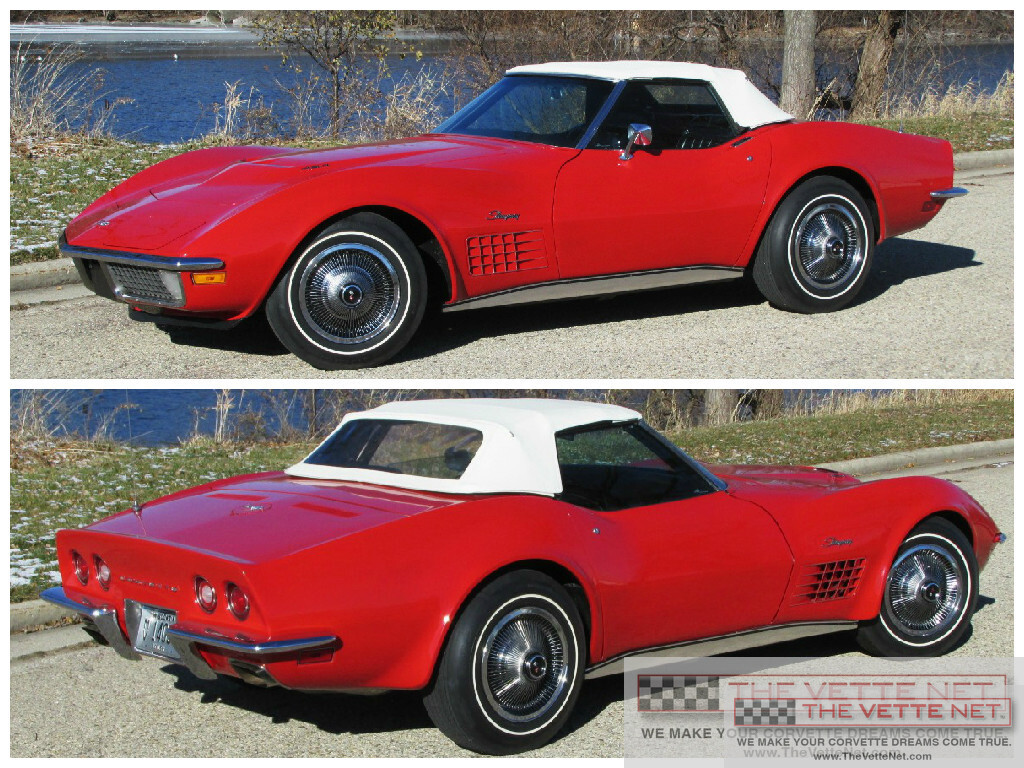 1971 Corvette Convertible Red