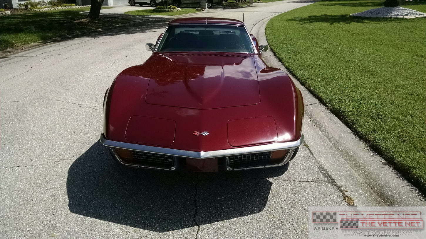 1972 Corvette T-Top Dark Red