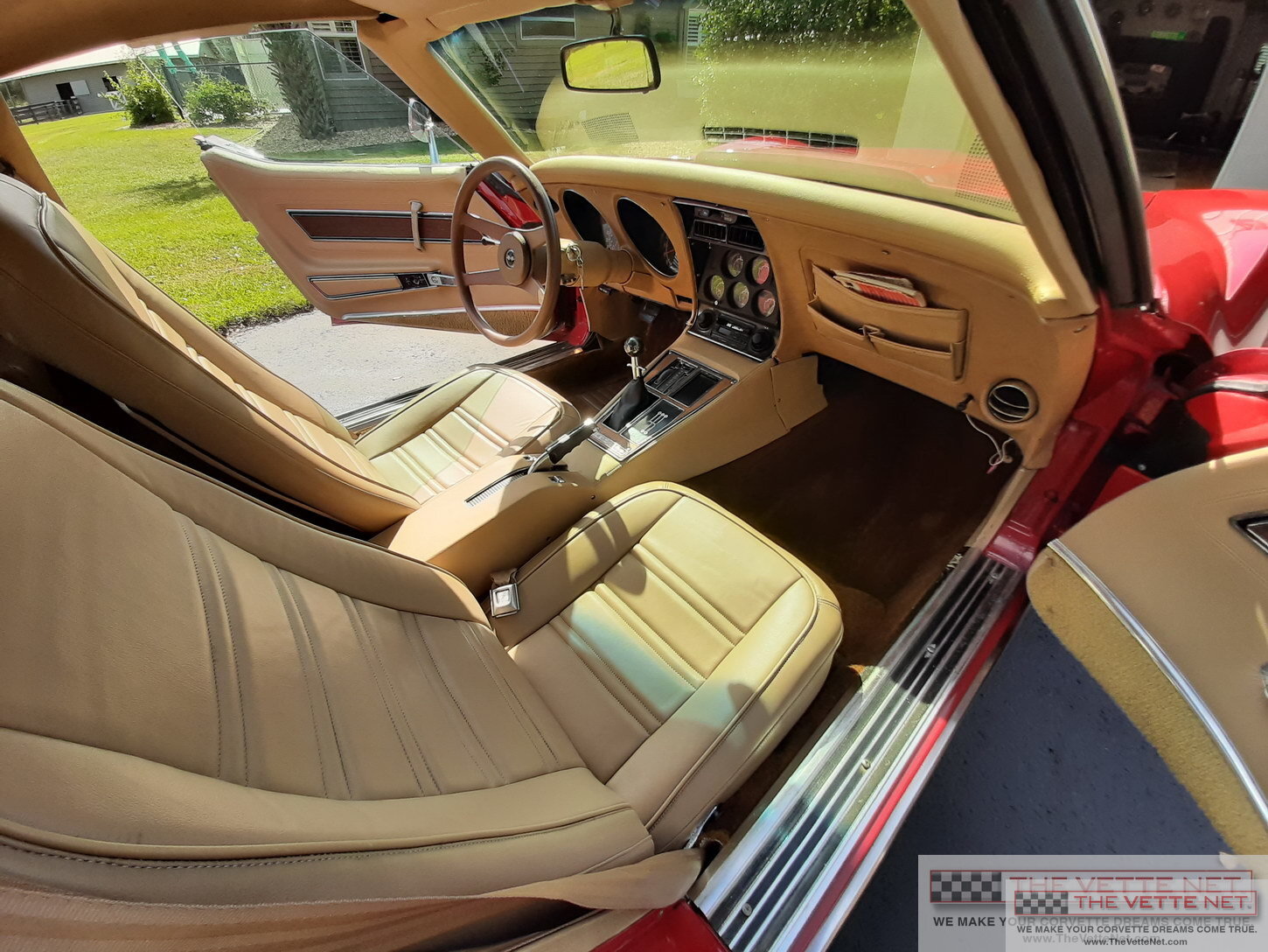 1976 Corvette T-Top Buckskin Leather