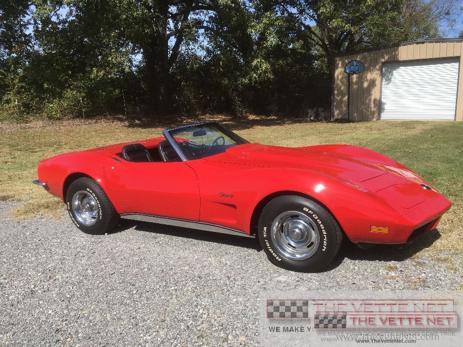 1973 Corvette Convertible Red