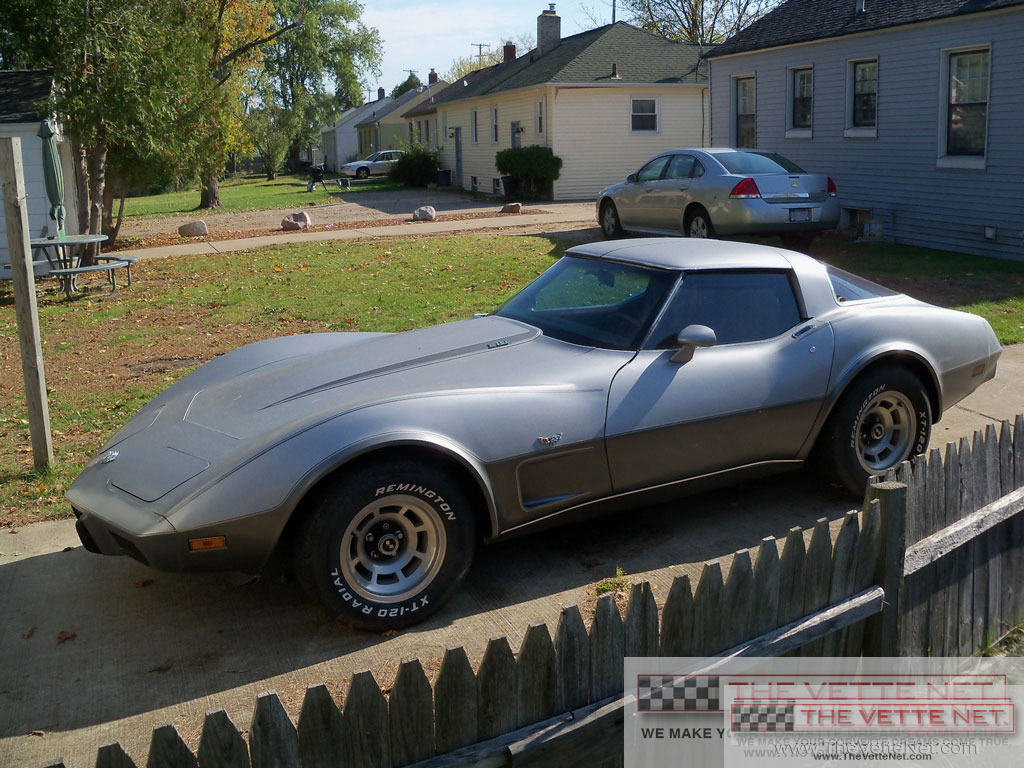 1978 Corvette T-Top Silver/Gray  Anniversary Code