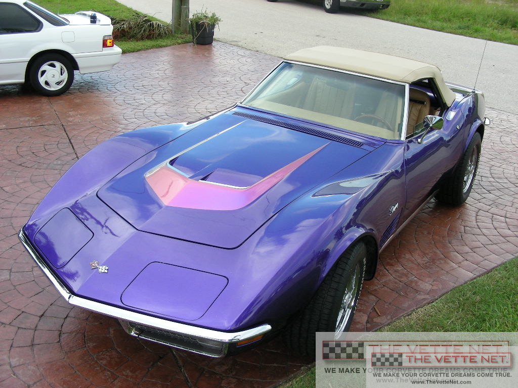 1970 Corvette Convertible Purple Metallic