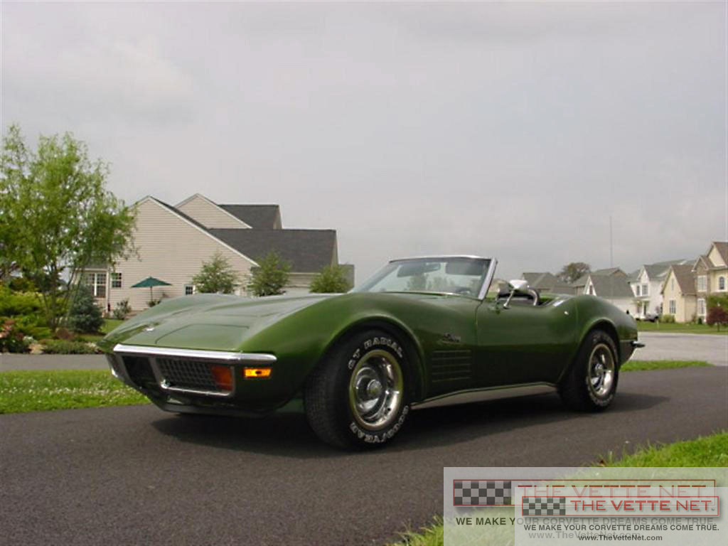 1972 Corvette Convertible Elkhart Green