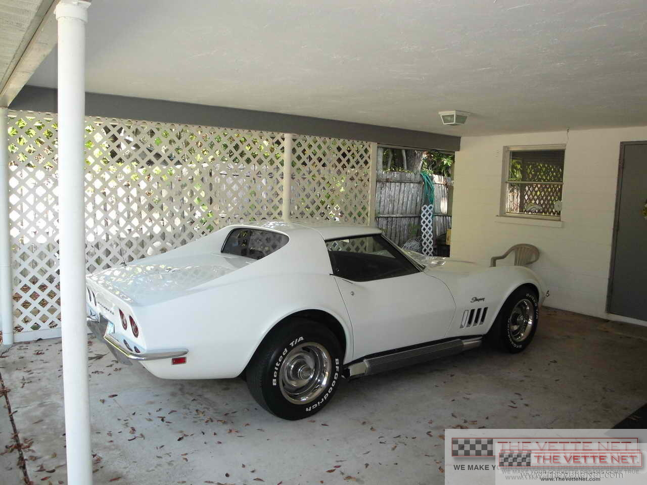 1969 Corvette T-Top Can-Am White code 972