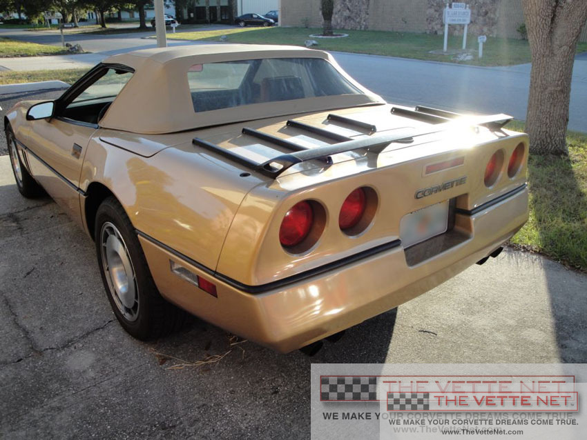 1987 Corvette Convertible Gold Metallic