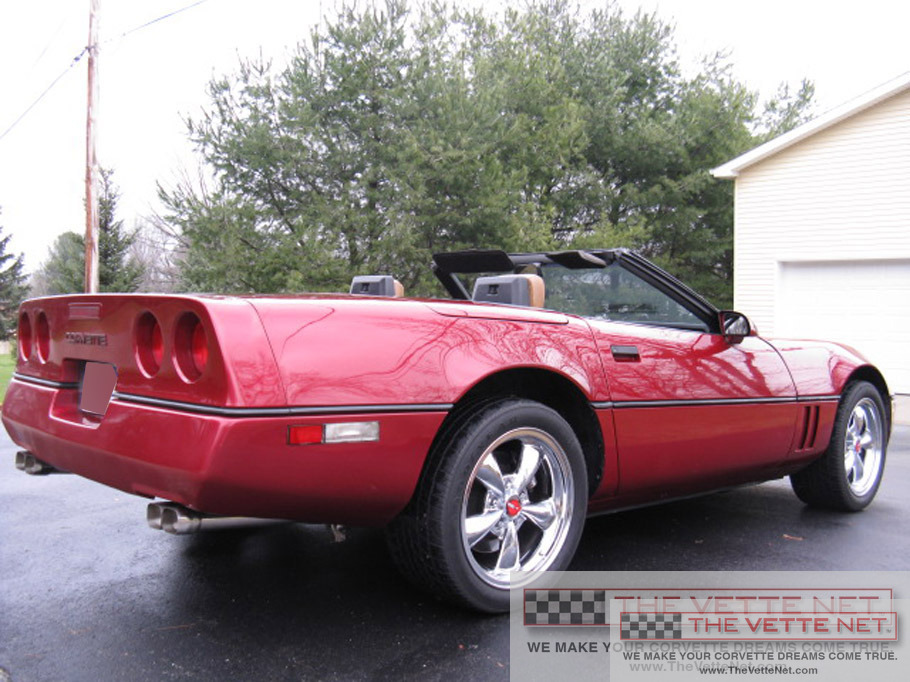 1989 Corvette Convertible Dark Red Metallic