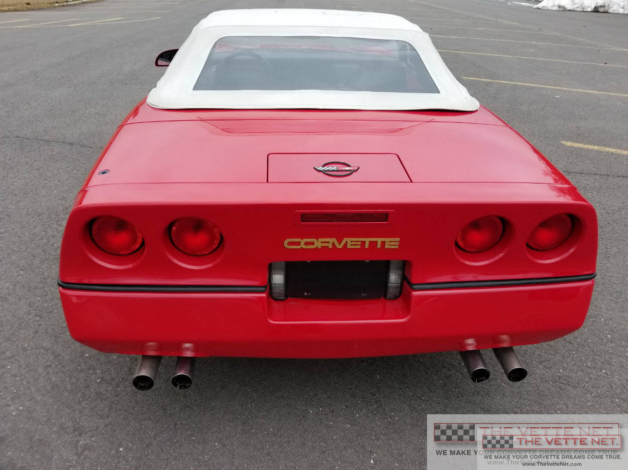 1986 Corvette Convertible Bright Red
