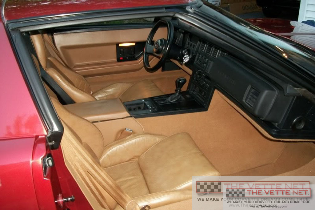1988 Corvette Coupe Dark Red Metallic