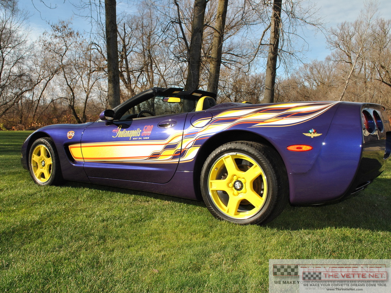 1998 Corvette Convertible Radar Blue Purple