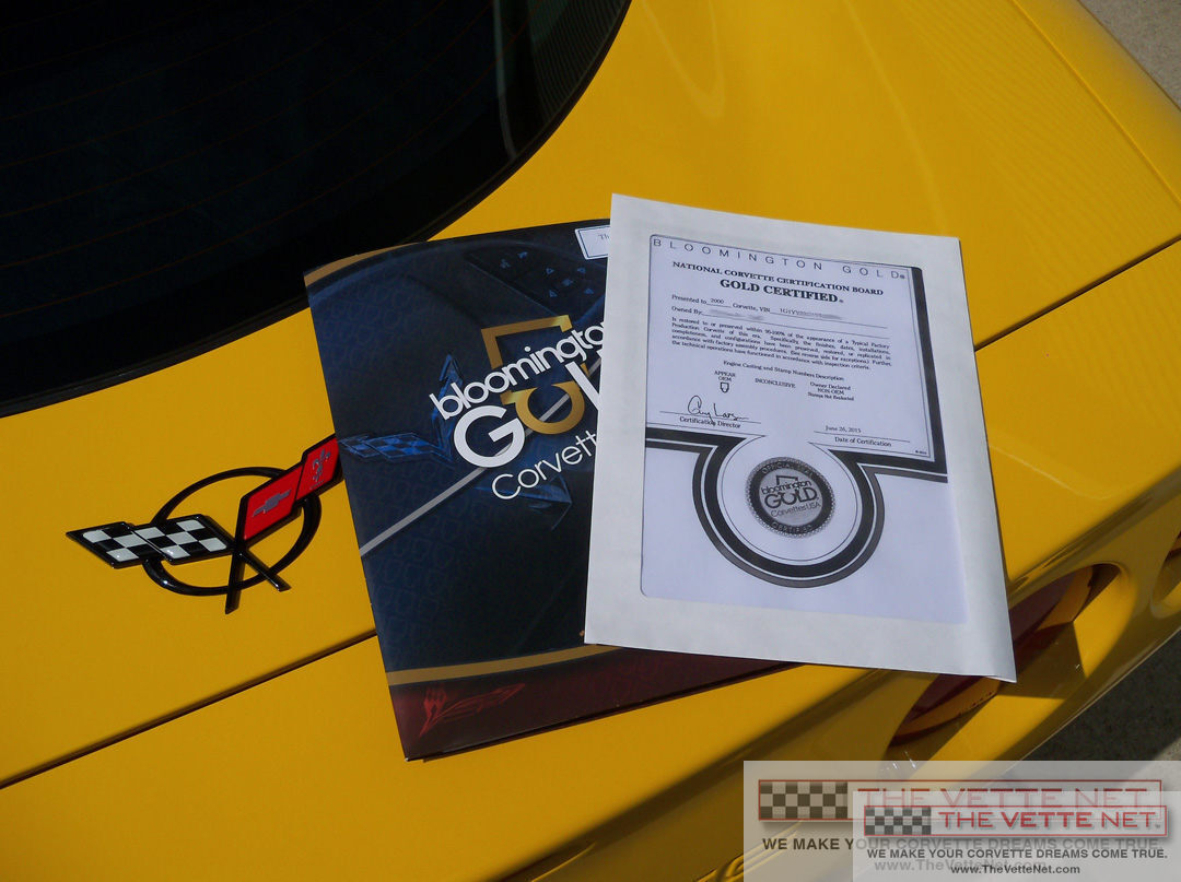 2000 Corvette Coupe Millennium Yellow