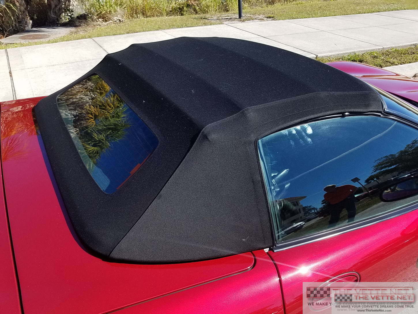 1998-2004 Corvette Convertible Top – Black Sailcloth Vinyl W/ Glass Window, Sierra Auto