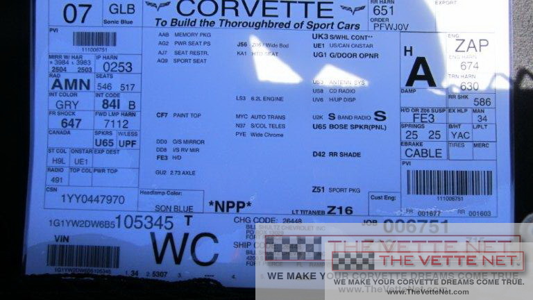 2011 Corvette Coupe Supersonic Blue